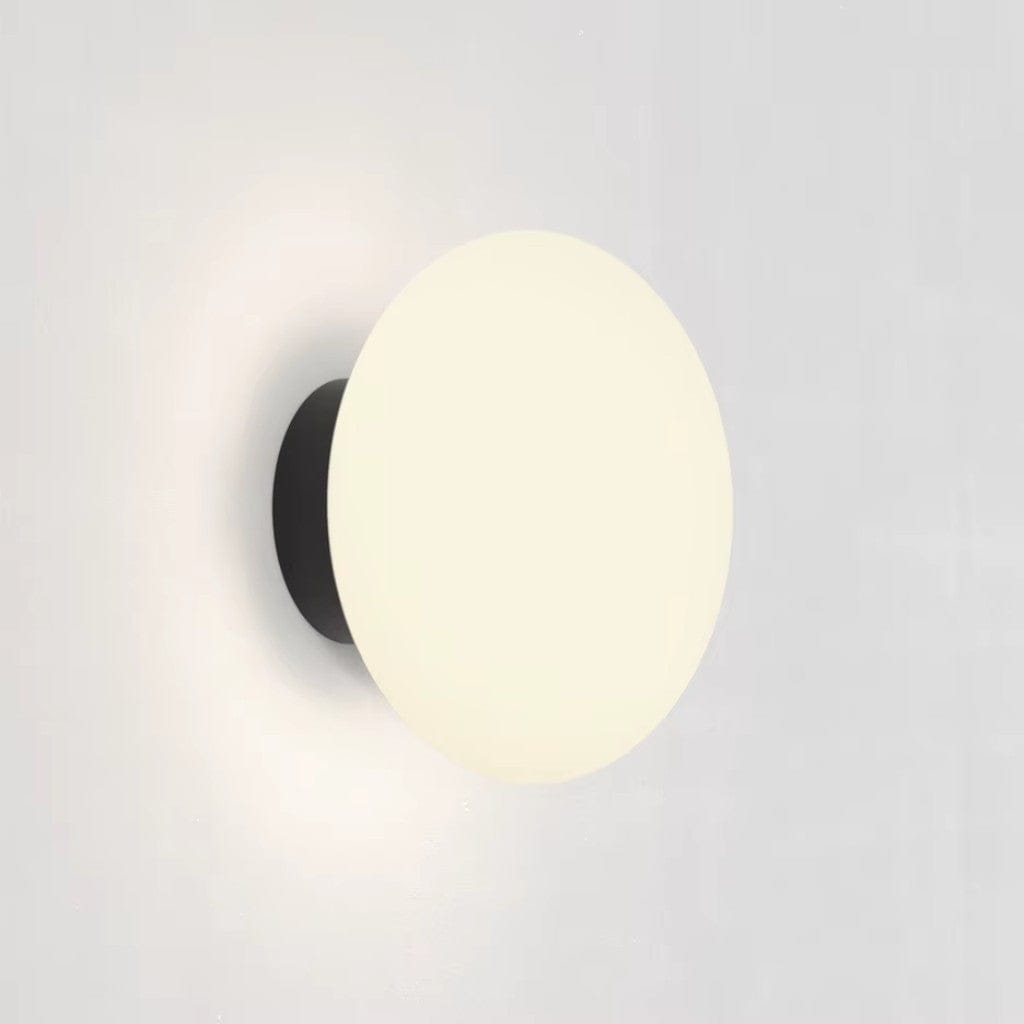LumaGlass Nordic White Glass Wall Light Sconce Boldenn
