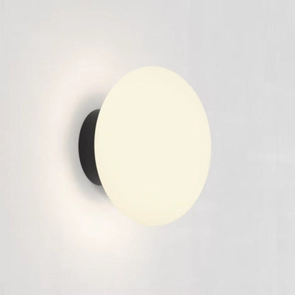 LumaGlass Nordic White Glass Wall Light Sconce Boldenn