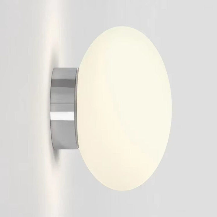 LumaGlass Nordic White Glass Wall Light Sconce Boldenn