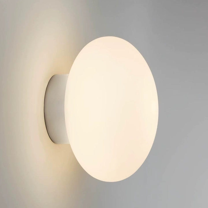 LumaGlass Nordic White Glass Wall Light Sconce Boldenn