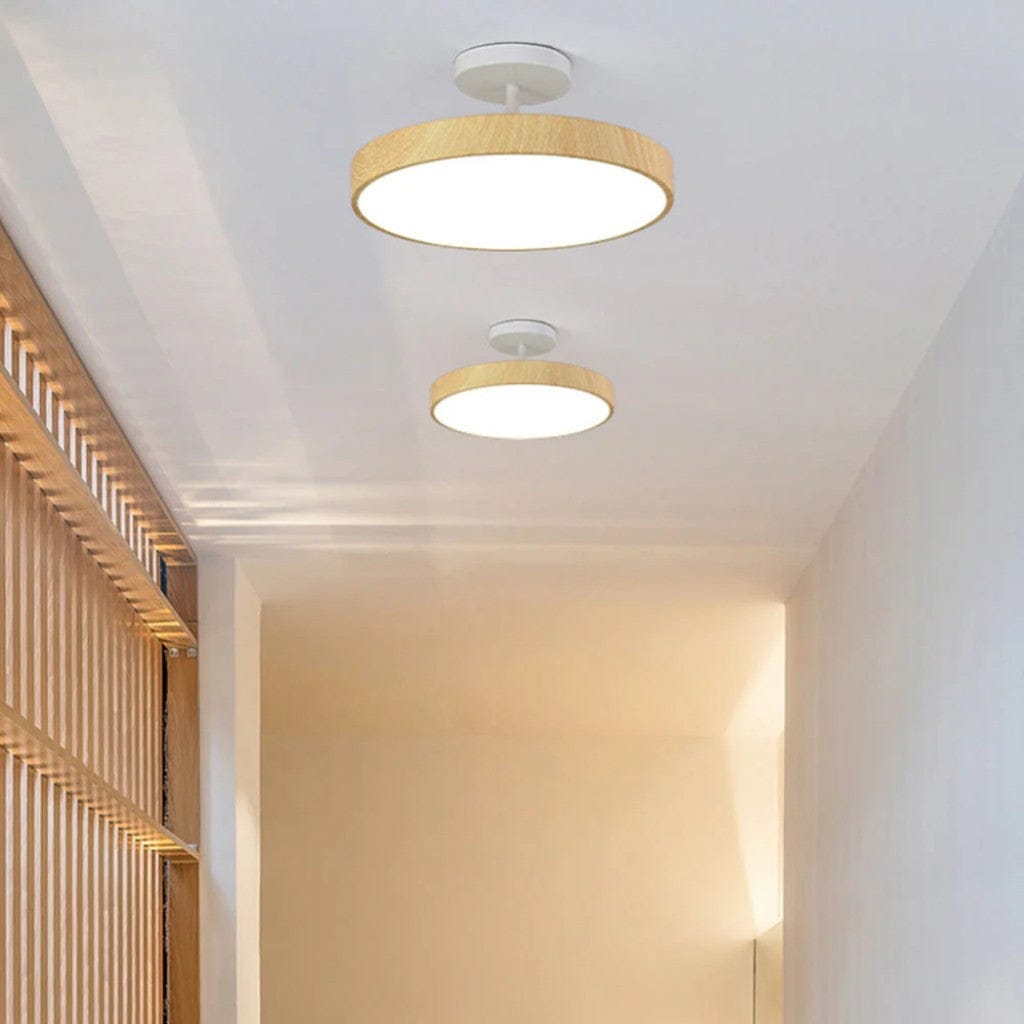 LumiShell Scandinavian Semi Flush Mount Ceiling Light Boldenn