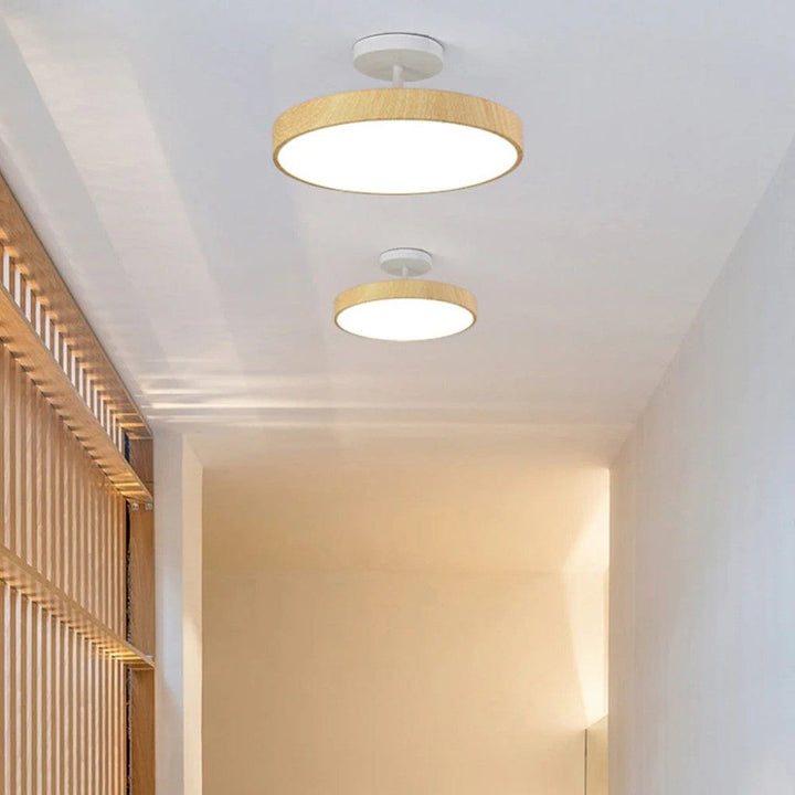 LumiShell Scandinavian Semi Flush Mount Ceiling Light Boldenn