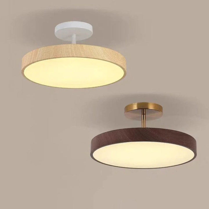 LumiShell Scandinavian Semi Flush Mount Ceiling Light Boldenn