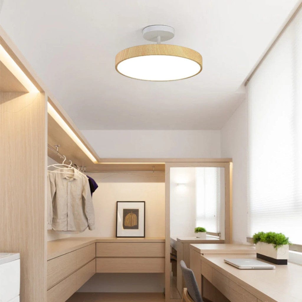LumiShell Scandinavian Semi Flush Mount Ceiling Light Boldenn