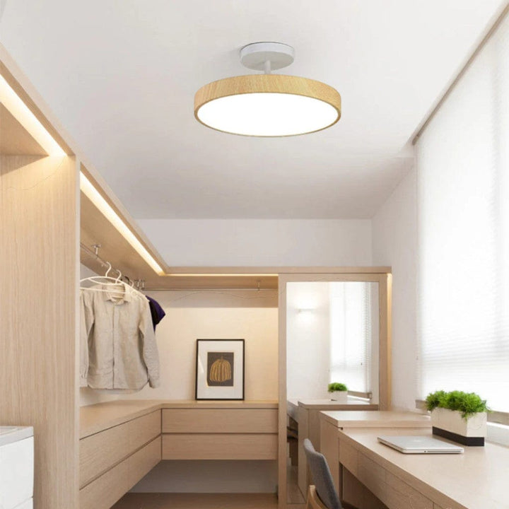 LumiShell Scandinavian Semi Flush Mount Ceiling Light Boldenn