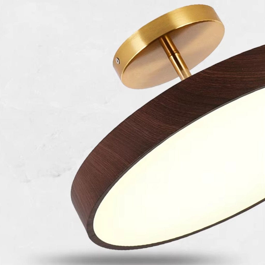 LumiShell Scandinavian Semi Flush Mount Ceiling Light Boldenn
