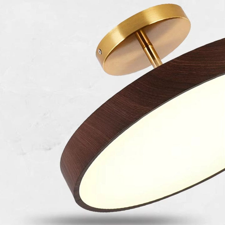 LumiShell Scandinavian Semi Flush Mount Ceiling Light Boldenn