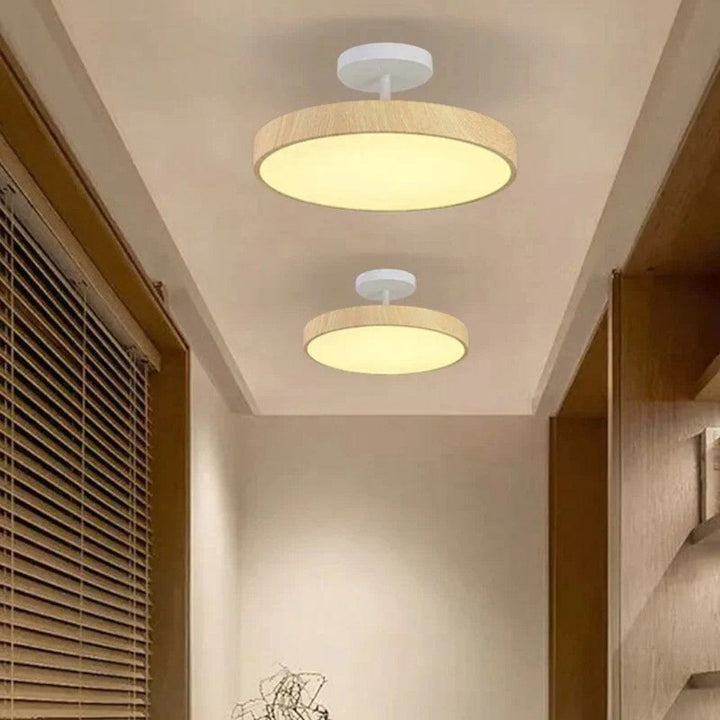 LumiShell Scandinavian Semi Flush Mount Ceiling Light Boldenn