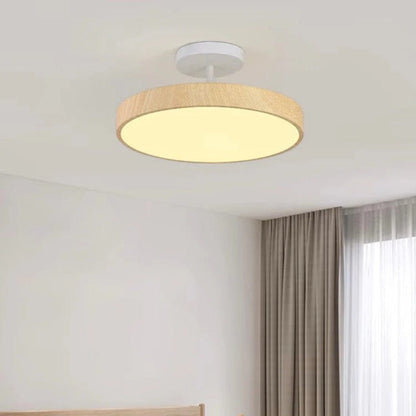 LumiShell Scandinavian Semi Flush Mount Ceiling Light Boldenn