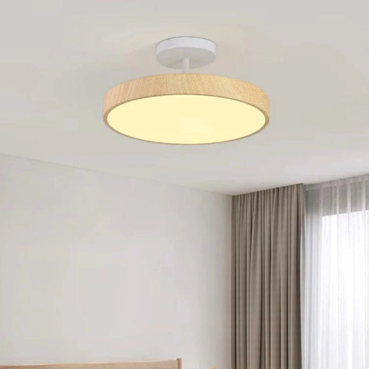 LumiShell Scandinavian Semi Flush Mount Ceiling Light Boldenn