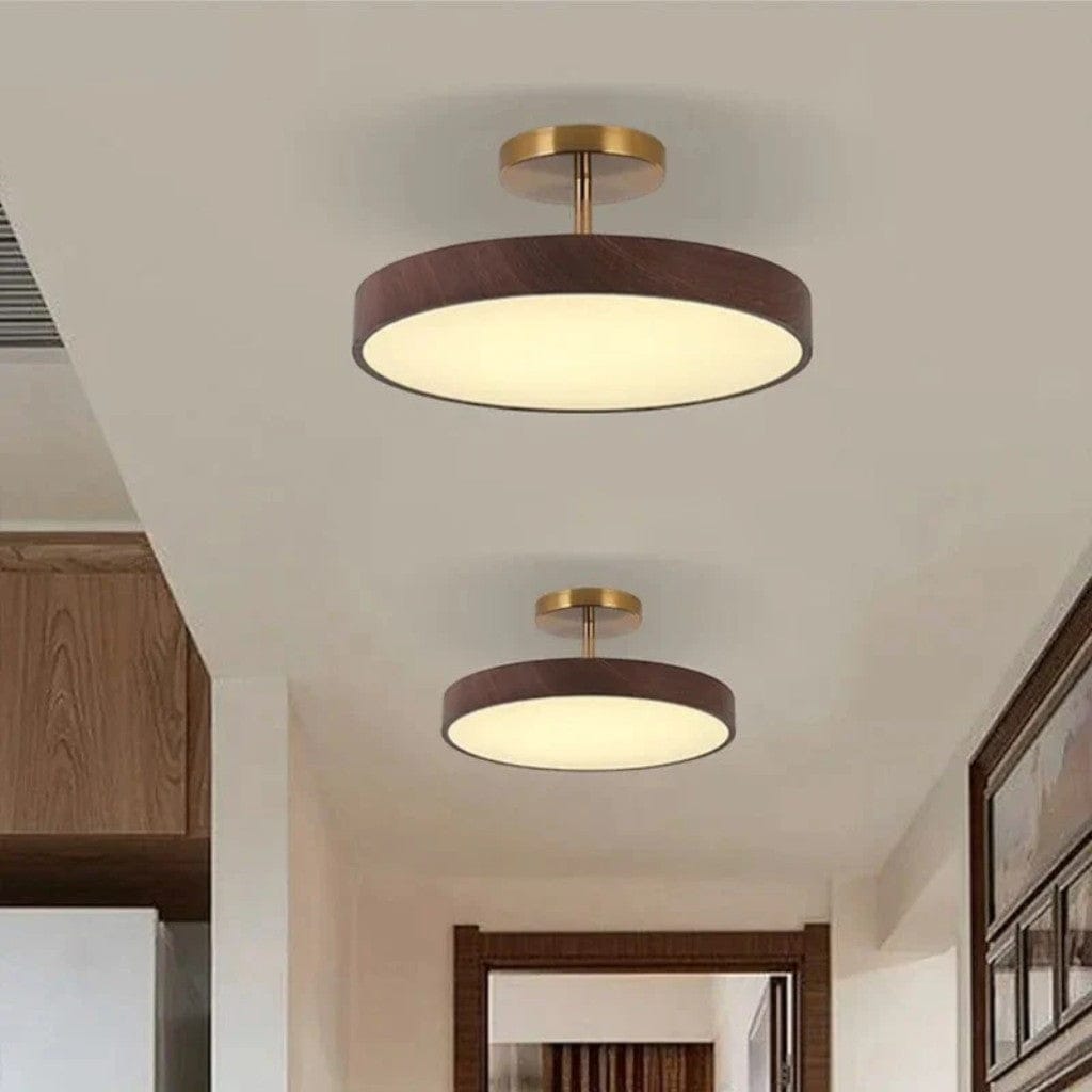 LumiShell Scandinavian Semi Flush Mount Ceiling Light Boldenn