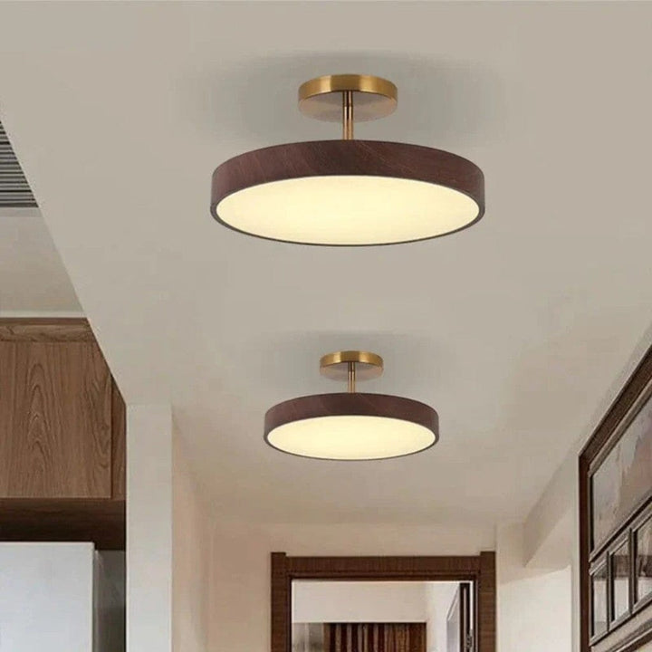 LumiShell Scandinavian Semi Flush Mount Ceiling Light Boldenn