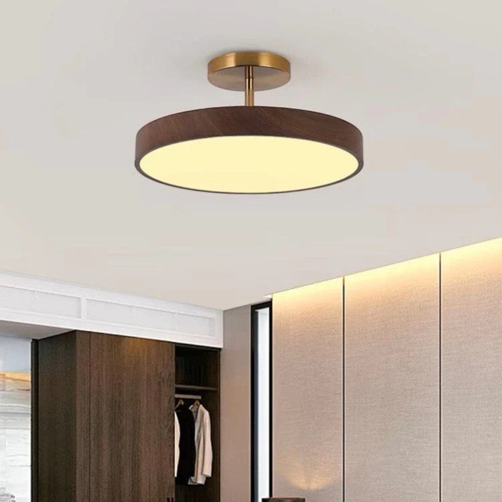 LumiShell Scandinavian Semi Flush Mount Ceiling Light Boldenn