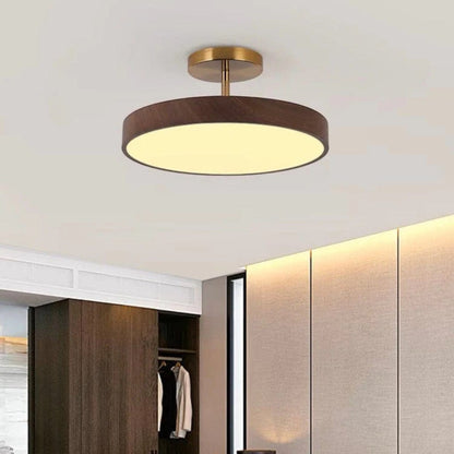 LumiShell Scandinavian Semi Flush Mount Ceiling Light Boldenn