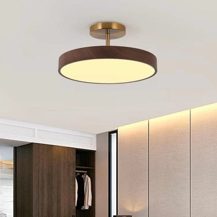 LumiShell Scandinavian Semi Flush Mount Ceiling Light Boldenn