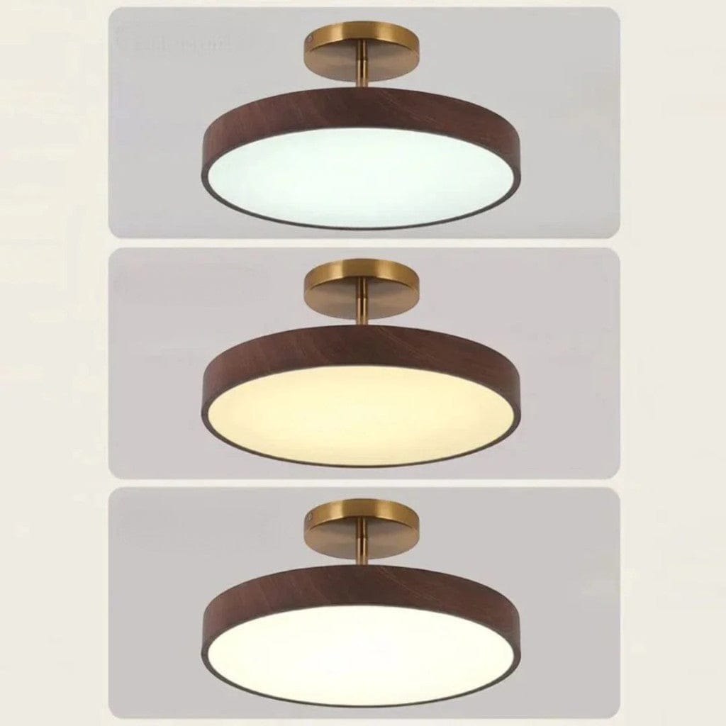 LumiShell Scandinavian Semi Flush Mount Ceiling Light Boldenn