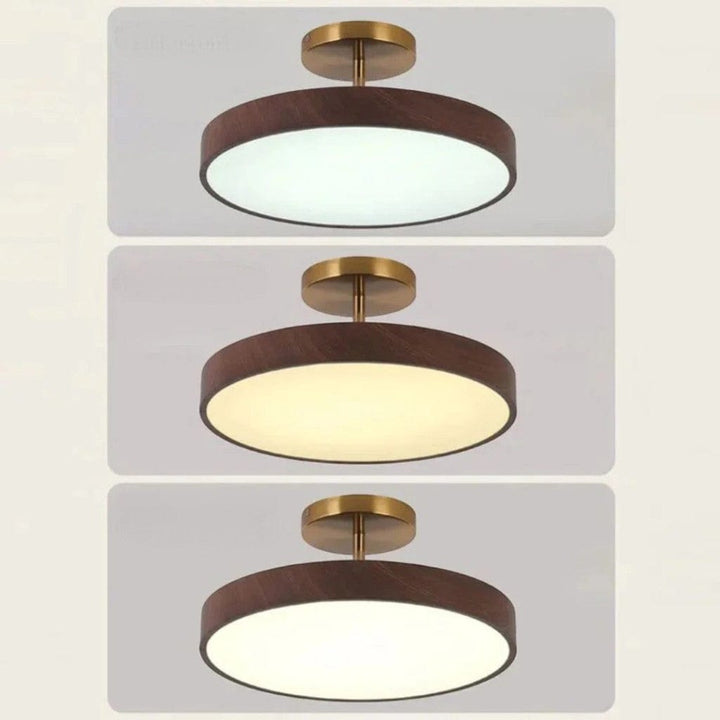 LumiShell Scandinavian Semi Flush Mount Ceiling Light Boldenn