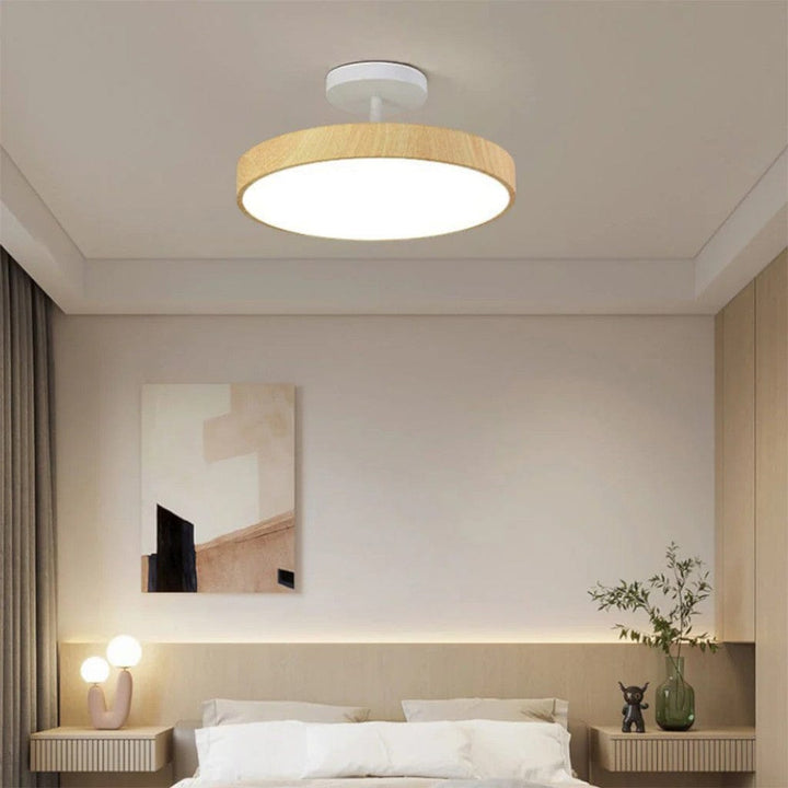 LumiShell Scandinavian Semi Flush Mount Ceiling Light Boldenn