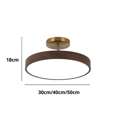 LumiShell Scandinavian Semi Flush Mount Ceiling Light Boldenn