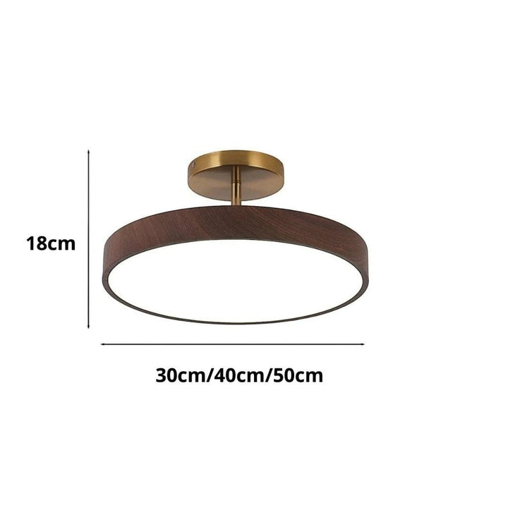 LumiShell Scandinavian Semi Flush Mount Ceiling Light Boldenn