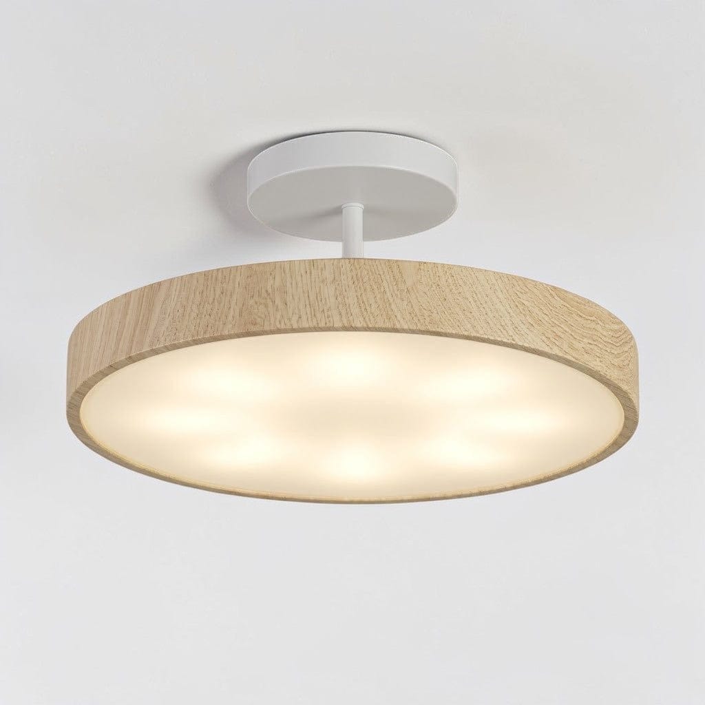 LumiShell Scandinavian Semi Flush Mount Ceiling Light Boldenn