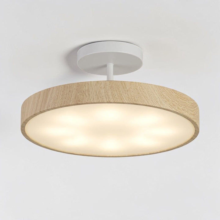 LumiShell Scandinavian Semi Flush Mount Ceiling Light Boldenn