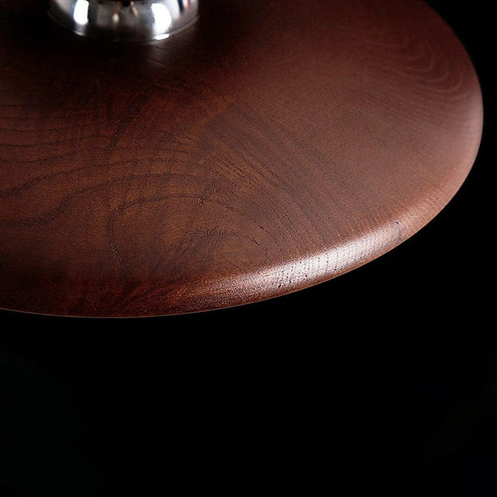 LunaTimber Wood Round Semi Flush Mount Ceiling Light Boldenn