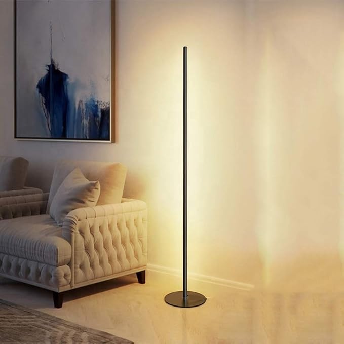 Luxen | Black Standing Lamp with Dimmable LED