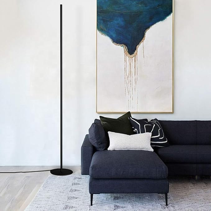 Luxen | Black Standing Lamp with Dimmable LED