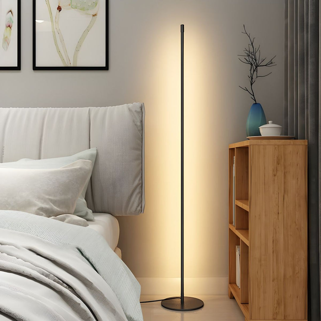 Luxen | Black Standing Lamp with Dimmable LED