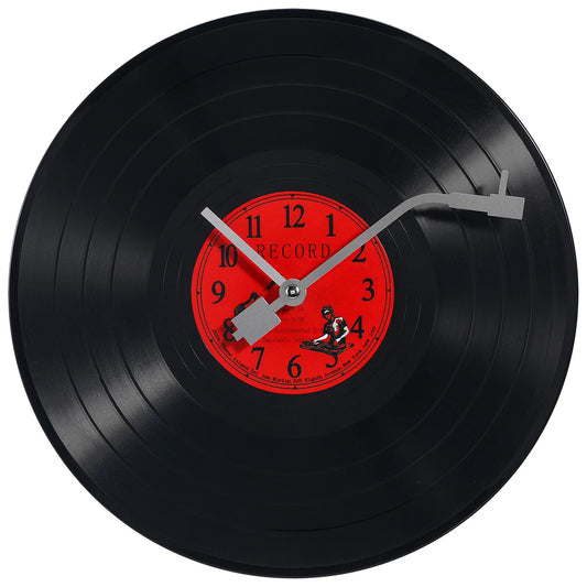 Horloge Murale Vintage en Vinyle pour Décoration