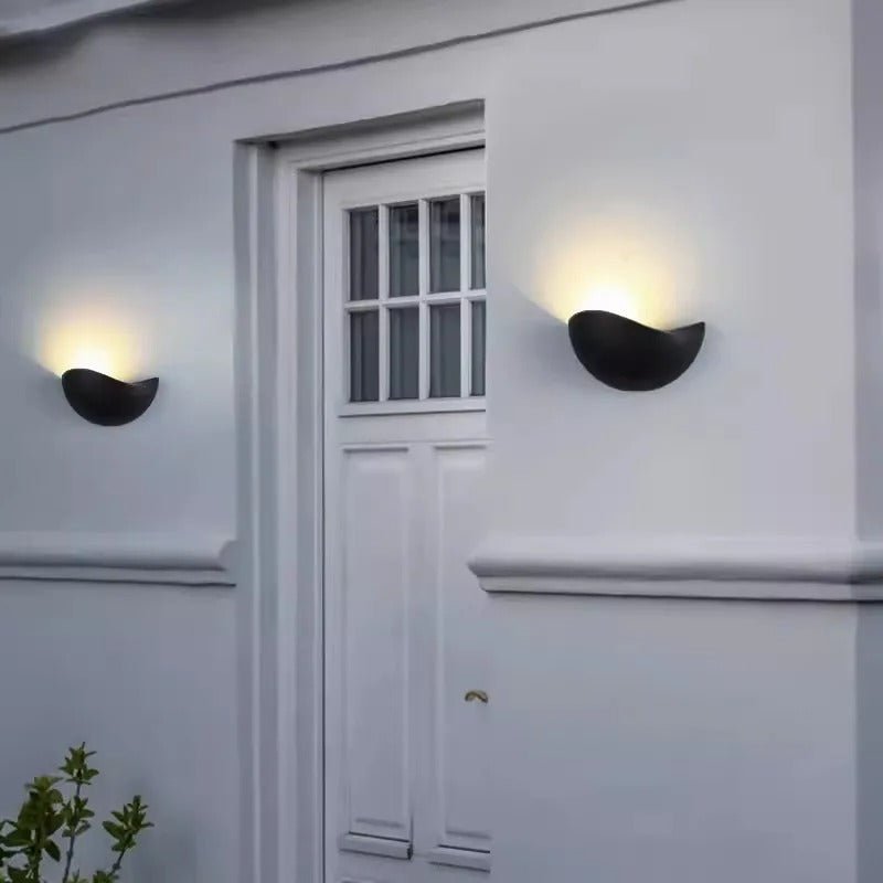 Minimalist Half-Round Nordic LED Wall Light