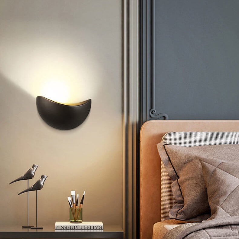 Minimalist Half-Round Nordic LED Wall Light