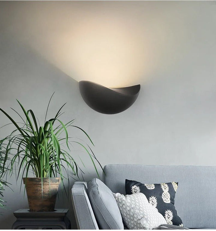 Minimalist Half-Round Nordic LED Wall Light