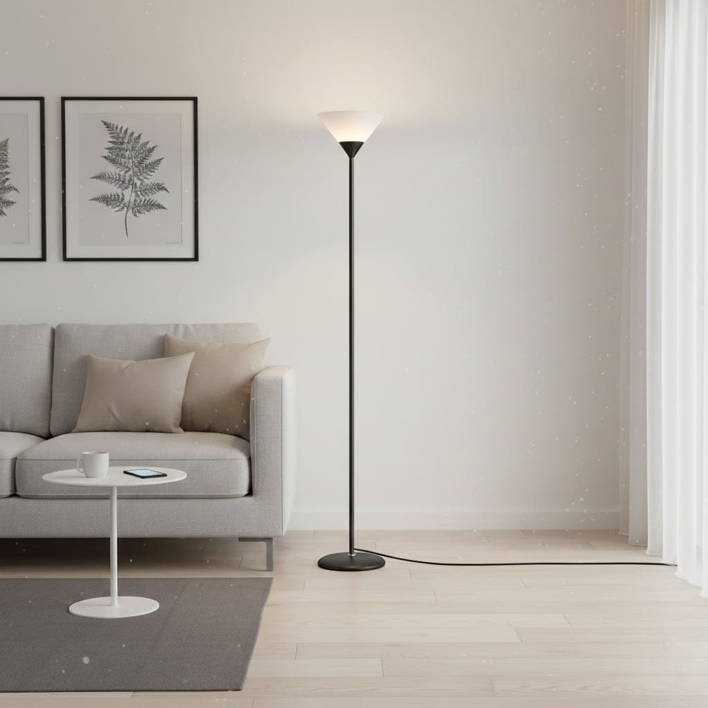 Minimalist Uplighting Cone-Shaped Floor Lamp Boldenn