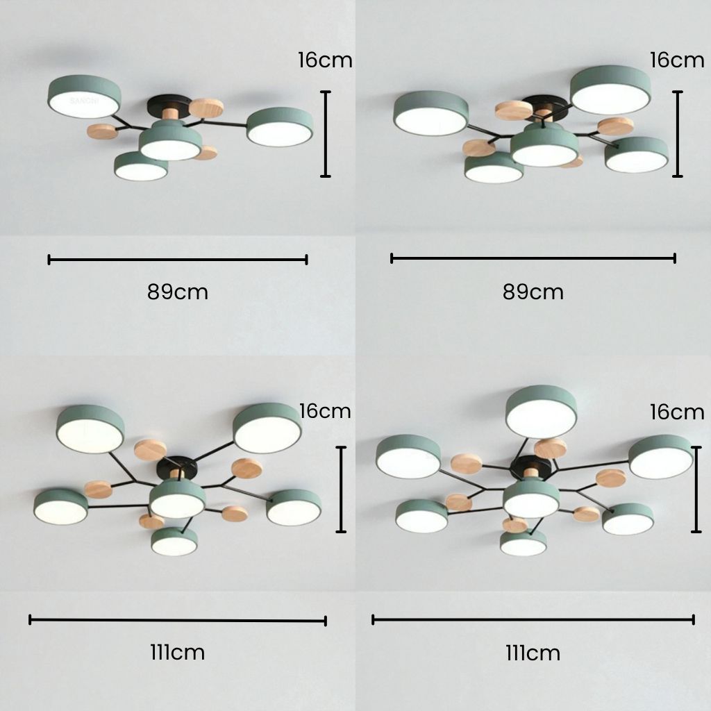 Orbitra Multi Head Circular Living Room Ceiling Light