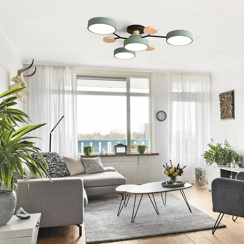 Orbitra Multi Head Circular Living Room Ceiling Light Boldenn