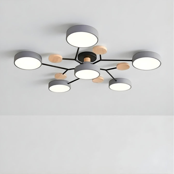 Orbitra Multi Head Circular Living Room Ceiling Light