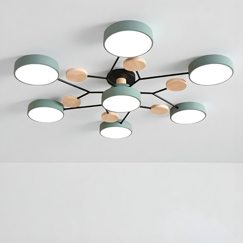 Orbitra Multi Head Circular Living Room Ceiling Light