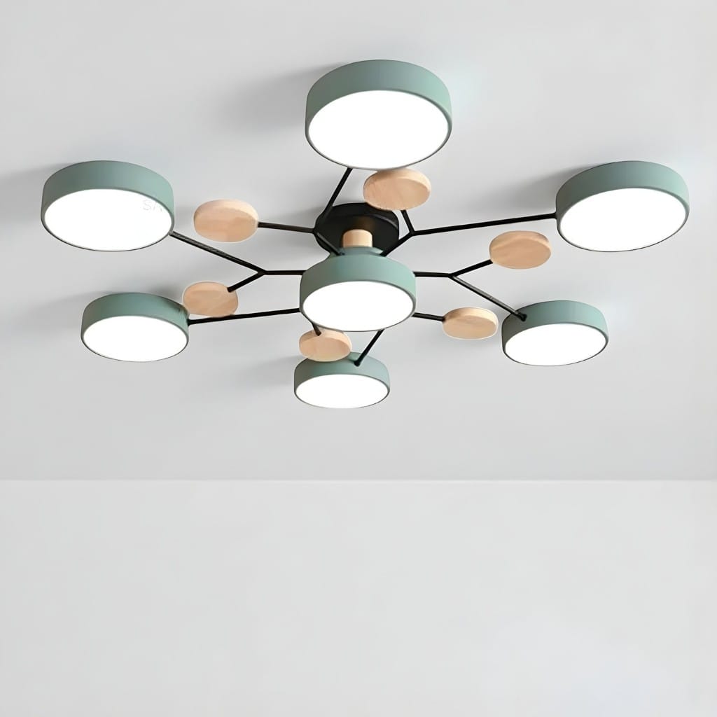 Orbitra Multi Head Circular Living Room Ceiling Light Boldenn