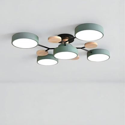 Orbitra Multi Head Circular Living Room Ceiling Light Boldenn