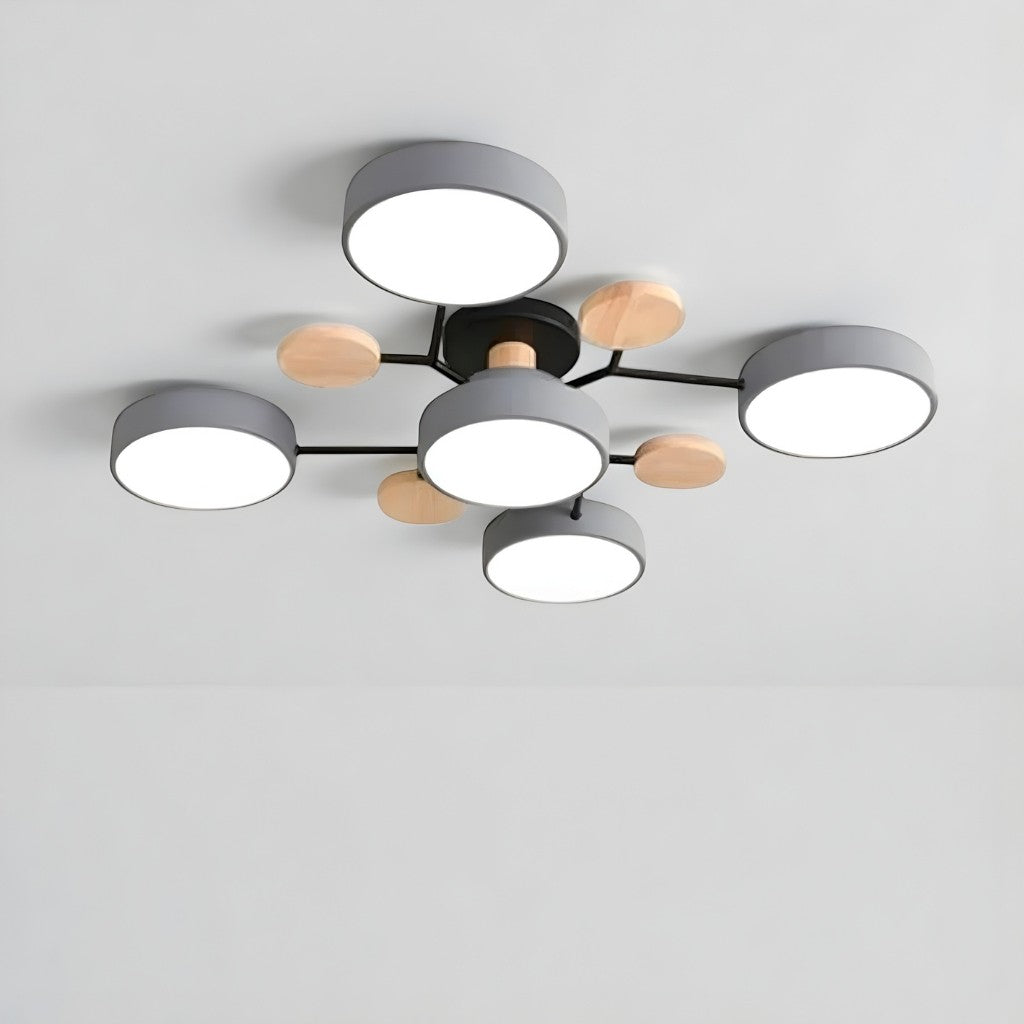 Orbitra Multi Head Circular Living Room Ceiling Light