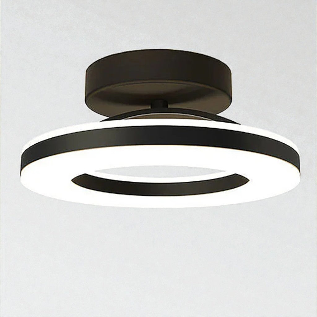 Floating Halo Semi Flush Mount Ceiling Light