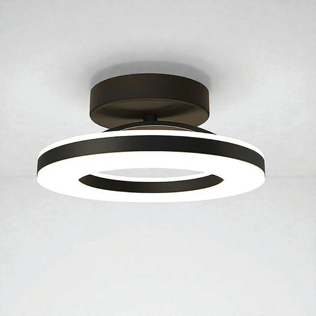 Floating Halo Semi Flush Mount Ceiling Light