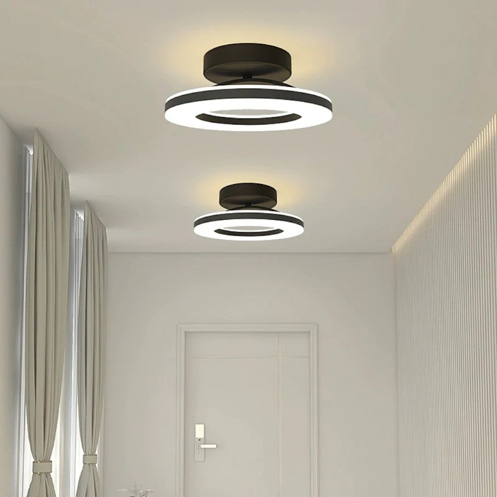 Floating Halo Semi Flush Mount Ceiling Light