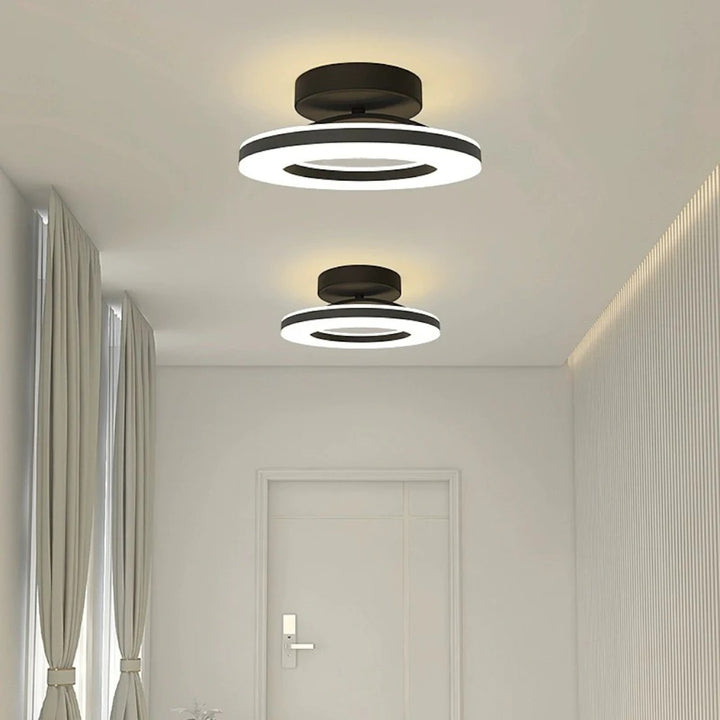 Floating Halo Semi Flush Mount Ceiling Light