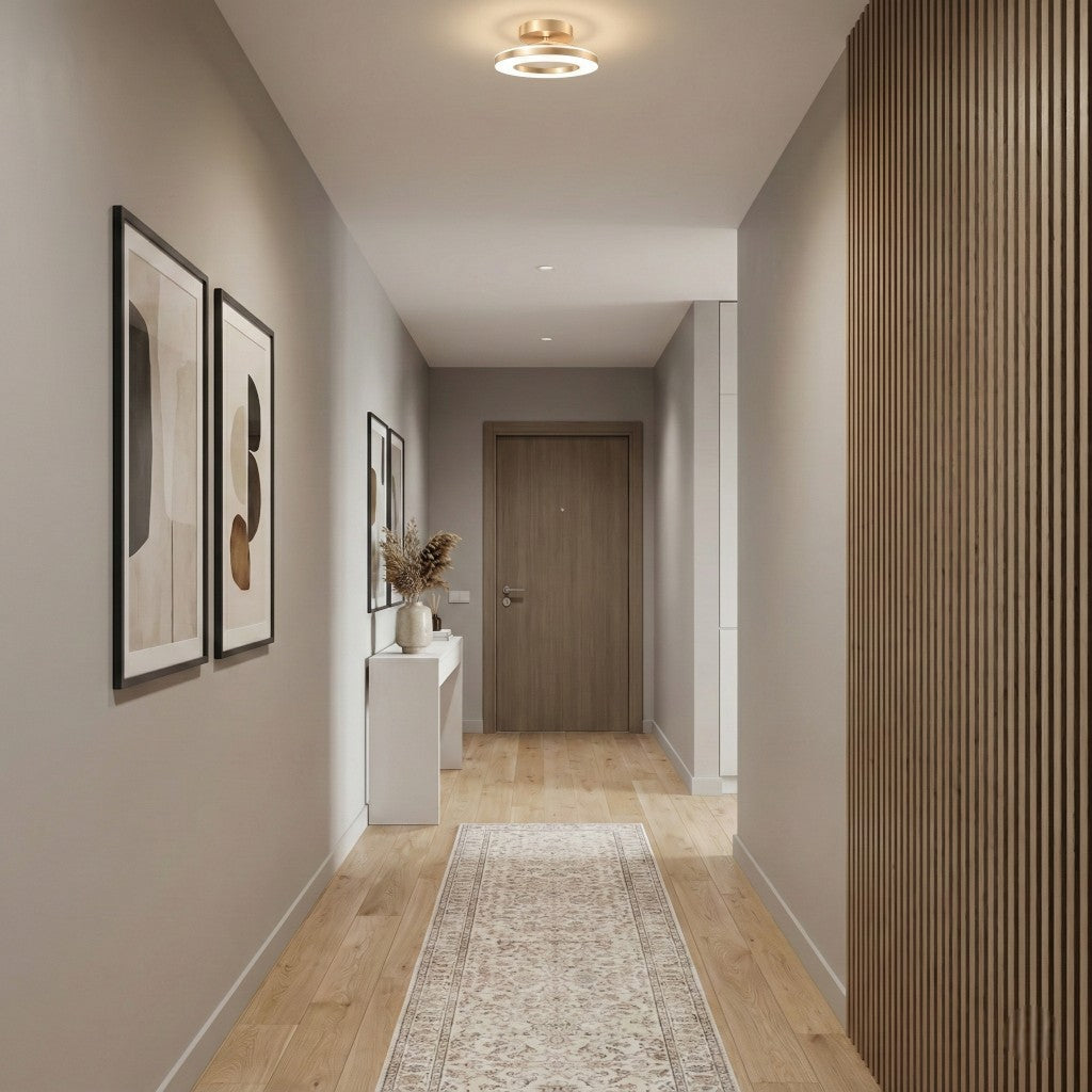 Floating Halo Semi Flush Mount Ceiling Light