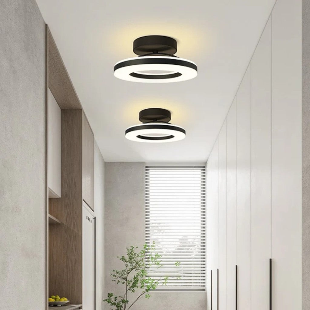 Floating Halo Semi Flush Mount Ceiling Light