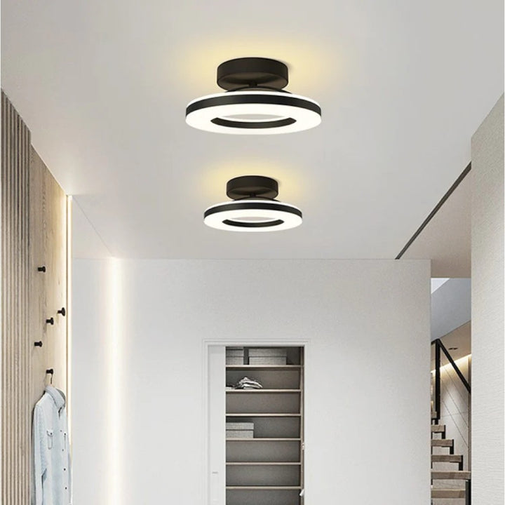Floating Halo Semi Flush Mount Ceiling Light