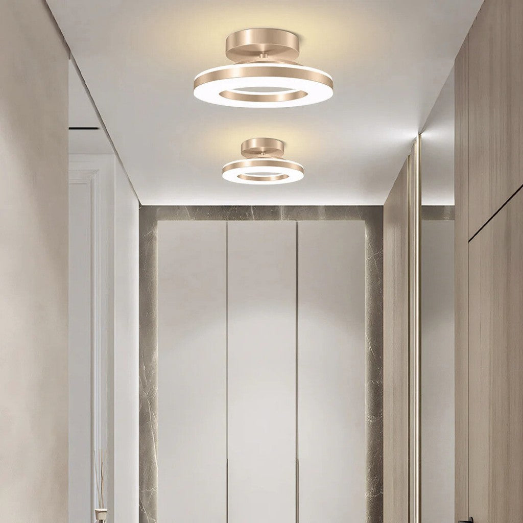 Floating Halo Semi Flush Mount Ceiling Light